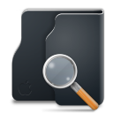 Black Terra Loupe Icon 128x128 png